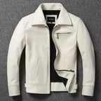 Preston Harlow RLEIMUS Genuine White Leather Jacket