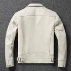 Preston Harlow RLEIMUS Genuine White Leather Jacket
