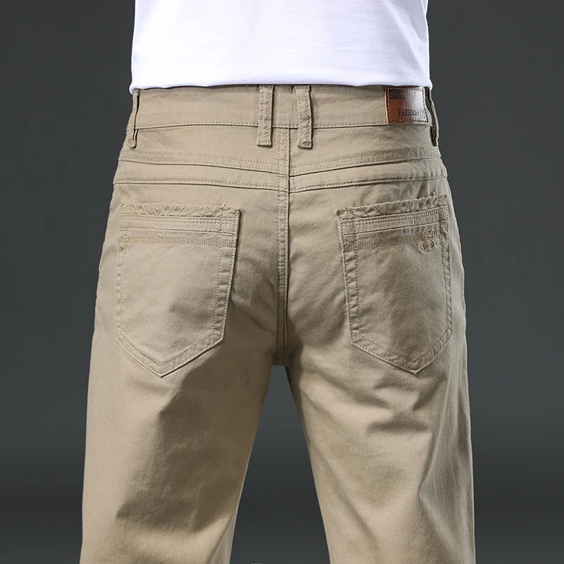 Straight-Fit Casual Pants