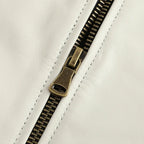 Preston Harlow RLEIMUS Genuine White Leather Jacket