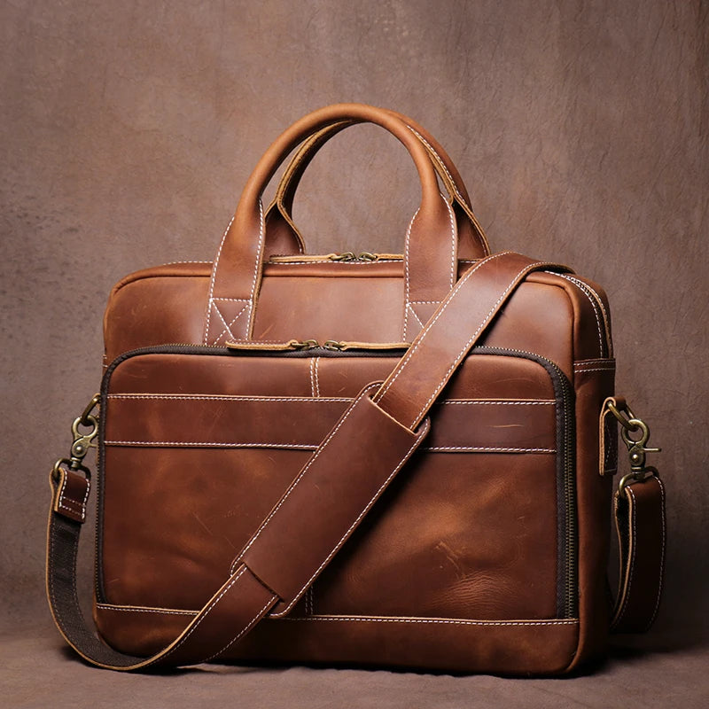 GURO Collection Executive Cowhide Briefcase